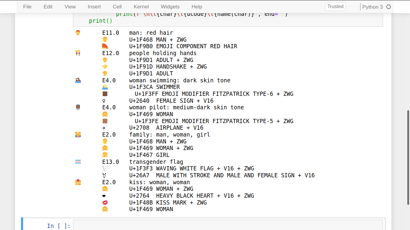 Making rainbow flag in console